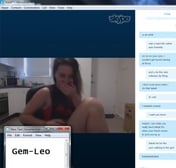 Premium – GemLeo Tattoo Skype Girl Plays With her ass