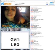 Premium – GemLeo Omegle Curly hair girl pulls out her titties