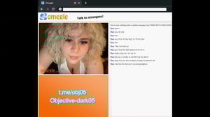 Premium – Omegle Curly Blonde Masturbates Doggy Style (obj05)