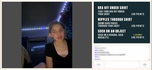 Anxious Panda – Shy teen flashes in front of friend