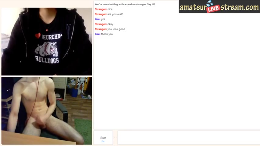 18yo teen jerking over big tit flash