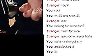 Couple blowjob on Omegle