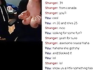 Couple blowjob on Omegle