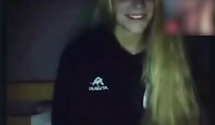 Cute Blonde Teen Masturbating on Omegle