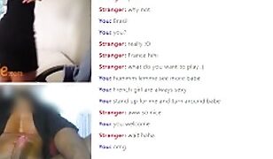 Young french woman with amazing body and blue hair makes me cum on Omegle