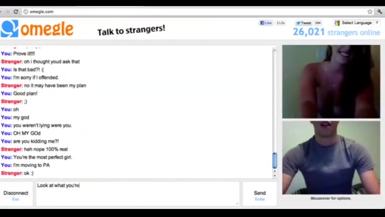 32DD big boobs girl in omegle