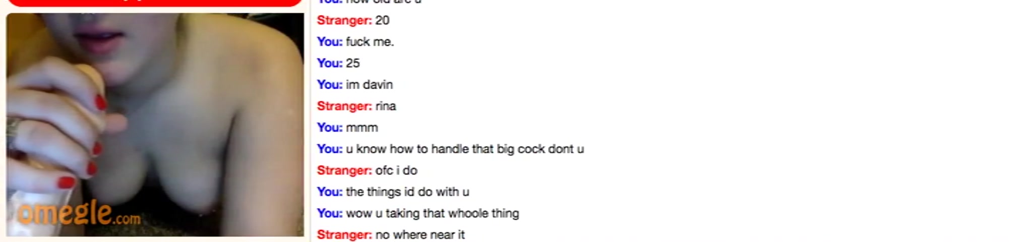 Alt girl sucks toy on omegle