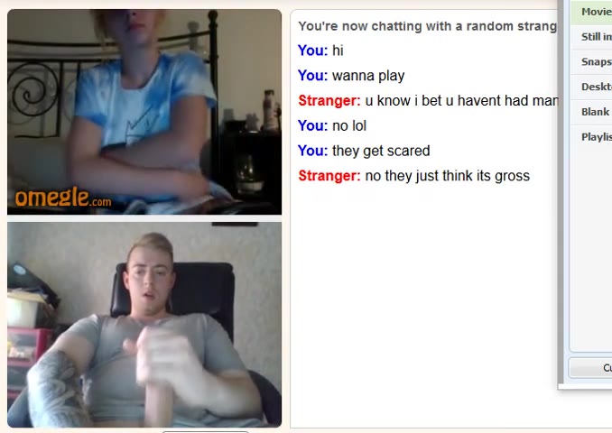 Amateur omegle slut loves to show all she’s got