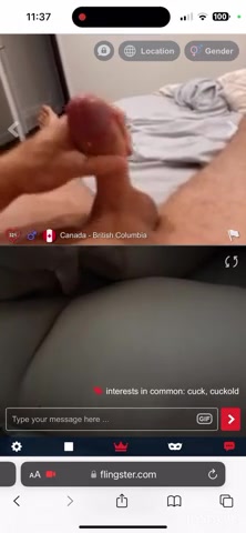 Big cock bull cums for wife on flingster