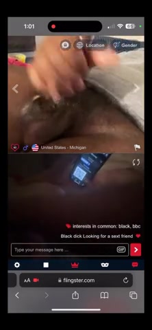 Black cock cums for wife’s tits on flingster