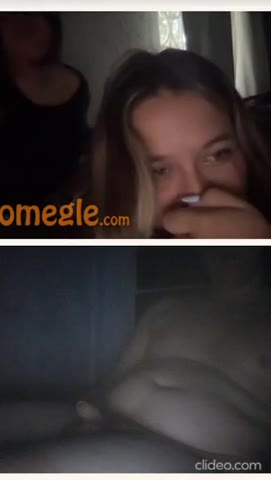 Blonde girl humiliates small penis on Omegle Porn
