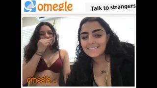 Busty with her Submissive Slut on omegle