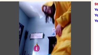 Cute Pikachu strip her clothes on omegle