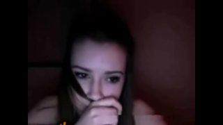 Cute teen strip and bate on omegle