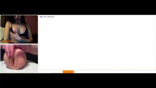 Cutie is so into my fleshlight on Omegle Porn ;)