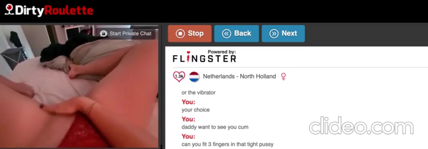 Omegle Porn/DR -Horny girl plays with her pussy & moans