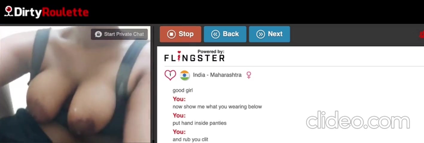 Omegle Porn/DirtyRoulette Dirty Indian slut obeys Daddy