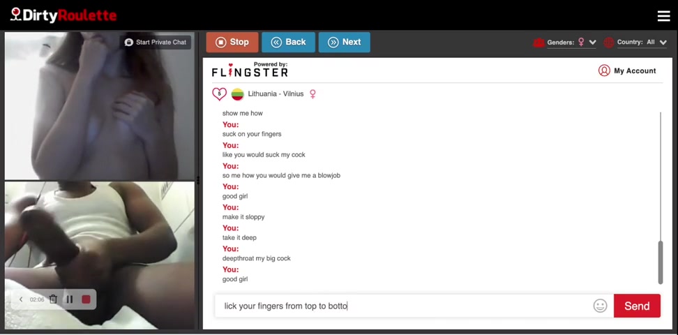 Omegle Porn/DirtyRoulette – Good girl cums for Daddy