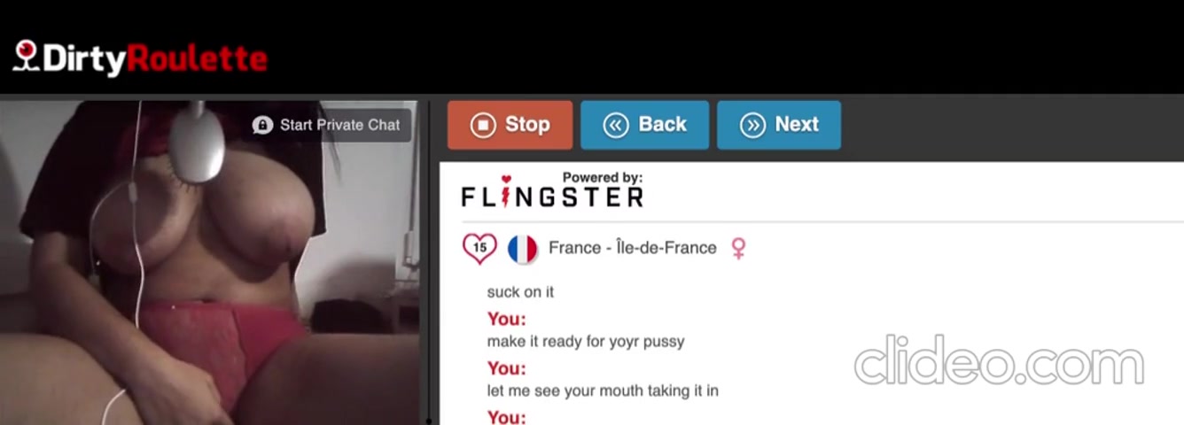 Omegle Porn/DirtyRoulette Horny French girl obeys