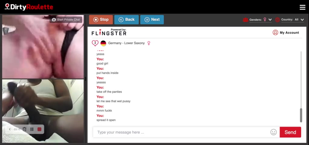 Omegle Porn/DirtyRoulette Horny girl needs a dick