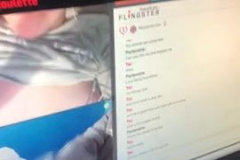 Dumb bitch exposed eating shit on dirtyroulette