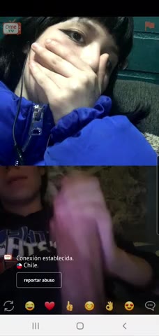 E-girl shocked by huge cock on omegle