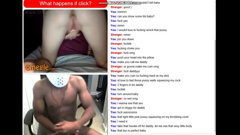 Firm teen cumming for big black cock on Omegle Porn.avi