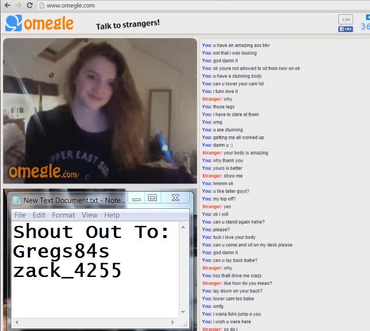 Preview – Gem Leo Omegle Girl Teases Body and Chokes herself