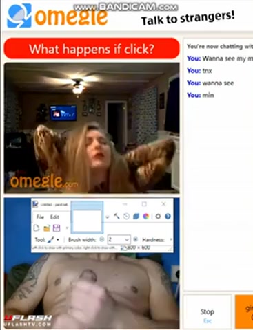 Horny girl twerking on OMegle
