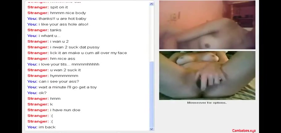 Horny teen masturbates with a hair brush