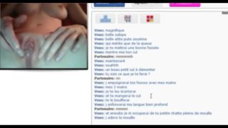 Hot french teen on Bazoocam doing it all