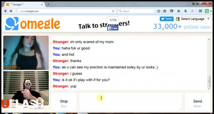 Hot girl plays on omegle