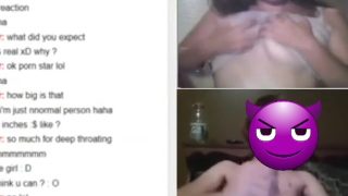 Hot omegle slut likes a big dick  – CLAIM