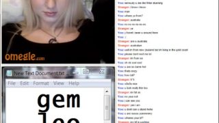 Hottest Blonde Tease on Omegle Porn