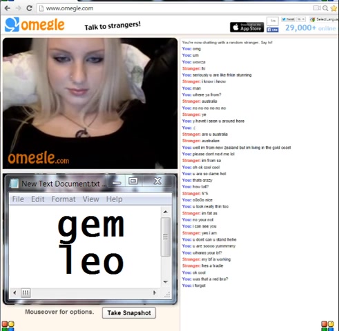 Hottest Blonde Tease on Omegle Porn