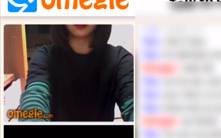 Korean girl stripping on Omegle Porn