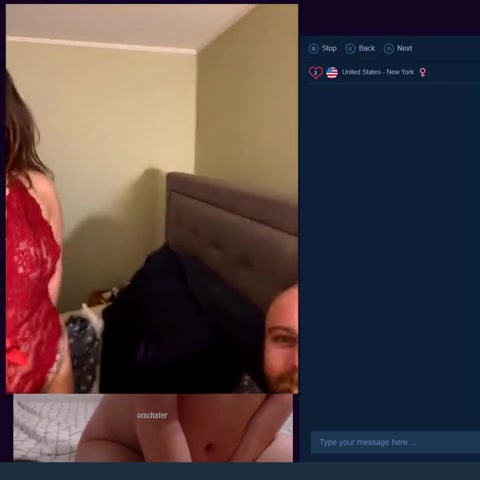 Omchater Omegle Porn flingster couple playing