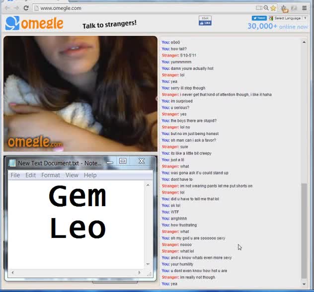 Omegle College Asian with brown nipples (Gem Leo)