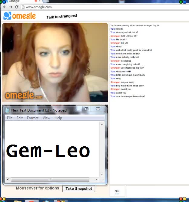 Preview – Omegle Gem Leo Ginger Fully Naked