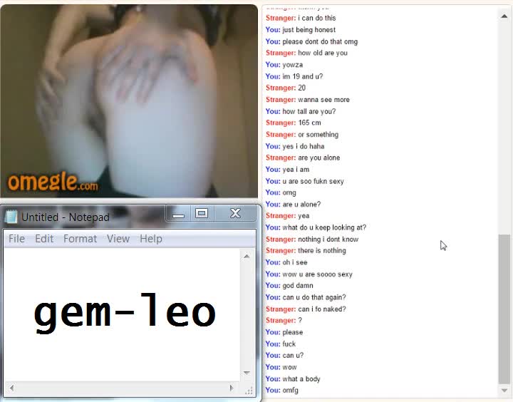 Preview – Omegle Leggings Teen Masturbates (Gem Leo)