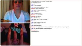 Omegle Porn Big Tits Girl Shocked by my Big Cock.mp4