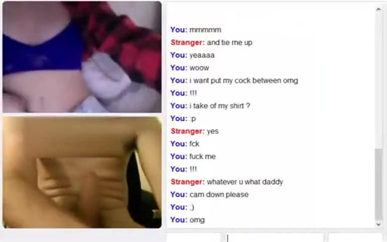 Omegle Porn Chick gets horny for big cock