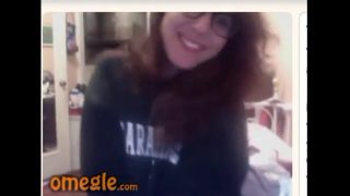 [Omegle Porn] Cute College Nerd Gets Naked