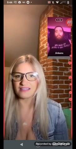 Omegle Porn Flash cum for sexy nerdy blonde she likes