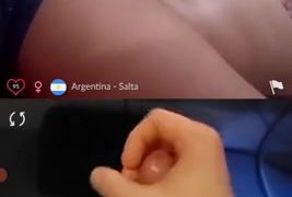 Omegle Porn Flingster Cumming for Hot Argentinian Babe