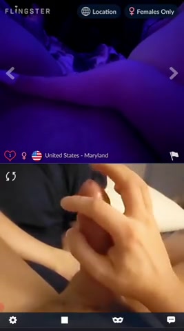 Omegle Porn Flingster Dripping Precum for Shaved Pussy