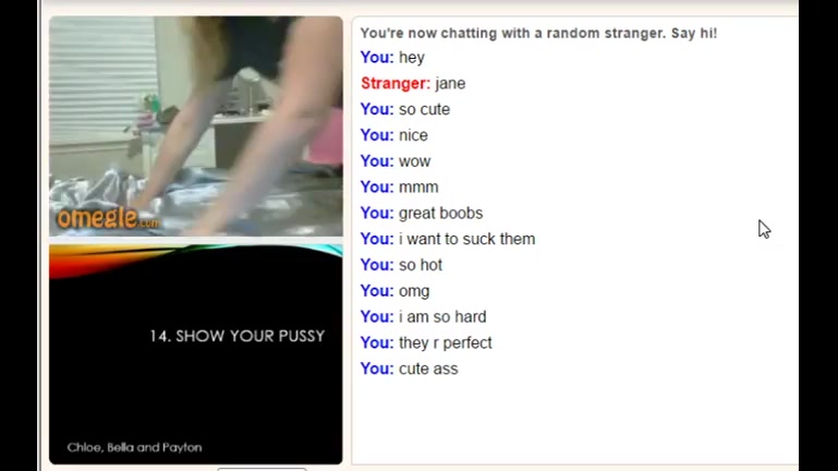 Omegle Porn Girl 17 Cute Jane gets Naked.mp4