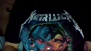 Omegle Porn Hot Teen Big Tits with Metallica Shirt