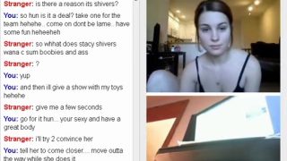 Omegle Porn – Hot amateur shows pussy on webcam