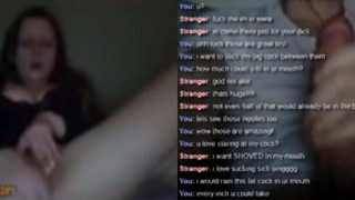 [Omegle Porn] Masturbating to Big Cock